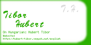 tibor hubert business card